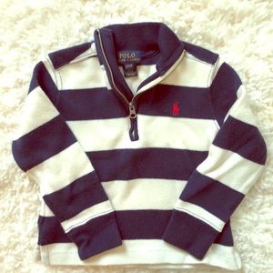 Boys half zip polo sweater.